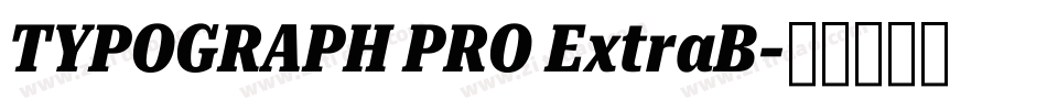 TYPOGRAPH PRO ExtraB字体转换